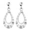 9ct White Gold Drop Earrings ES452WAcotis Gold JewelleryES452W