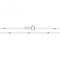9ct White Gold Flat Trace + Bead Chain CH179WAcotis Gold JewelleryCH179W/07