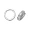 9ct White Gold Hinged Dc Earrings ER013WAcotis Gold JewelleryER013W