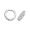 9ct White Gold Hinged Zirconia Earrings ER017WAcotis Gold JewelleryER017W