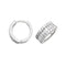 9ct White Gold Hinged Zirconia Earrings ER018WAcotis Gold JewelleryER018W