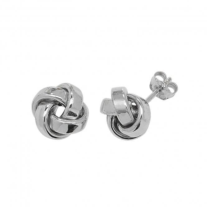 9ct White Gold Knot Stud Earrings ER530WAcotis Gold JewelleryER530W