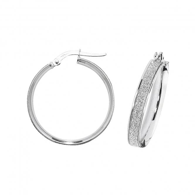 9ct White Gold Oval Hoop Earrings ER1023WAcotis Gold JewelleryER1023W - 20