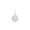 9ct White Gold Round Zirconia Pendant PN1014WAcotis Gold JewelleryPN1014W