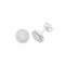 9ct White Gold Round Zirconia Stud Earrings ES564WAcotis Gold JewelleryES564W
