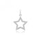 9ct White Gold Zirconia Star Pendant PN1312WAcotis Gold JewelleryPN1312W