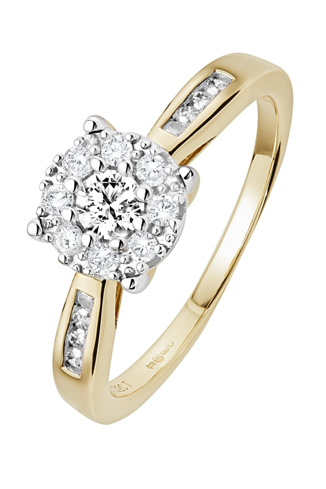 9ct Yellow Gold 0.30ct Diamond Engagement RingThe Fine CollectiveBA0071326 - L