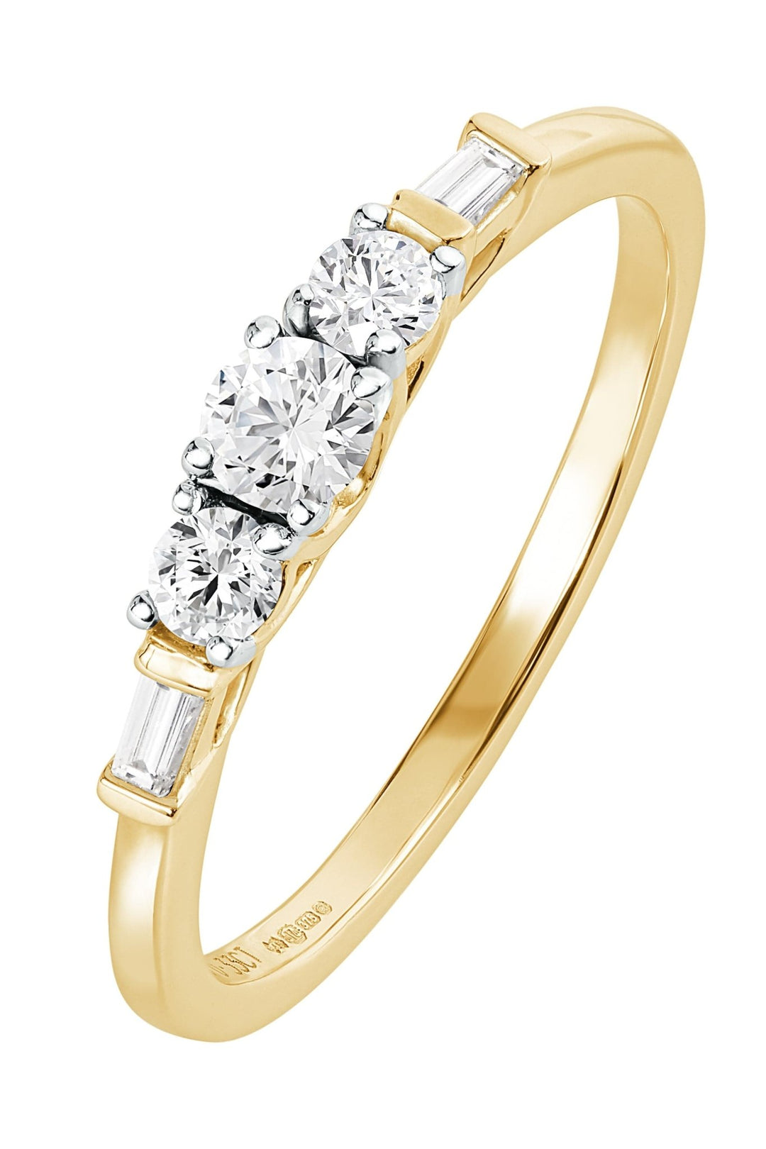 9ct Yellow Gold 0.33ct Diamond RingThe Fine CollectiveBA0063923 - L