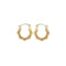 9ct Yellow Gold 08mm Creole Earrings ER152Acotis Gold JewelleryER152