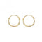 9ct Yellow Gold 08mm Dc Hinged Sleepers ES316Acotis Gold JewelleryES316