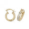 9ct Yellow Gold 08mm Zirconia Hoop Earrings ER085Acotis Gold JewelleryER085