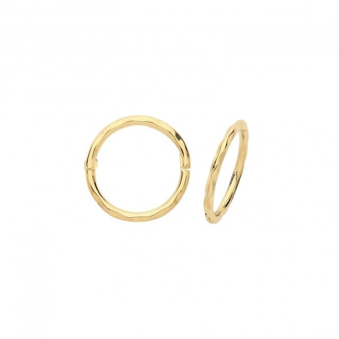 9ct Yellow Gold 10mm Hinged Hoops ER1169Acotis Gold JewelleryER1169