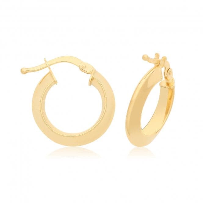 9ct Yellow Gold 10mm Hoop Earrings ER1201Acotis Gold JewelleryER1201 - 10