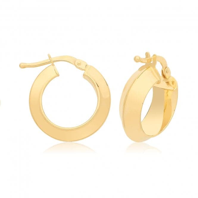 9ct Yellow Gold 10mm Hoop Earrings ER1202Acotis Gold JewelleryER1202 - 10