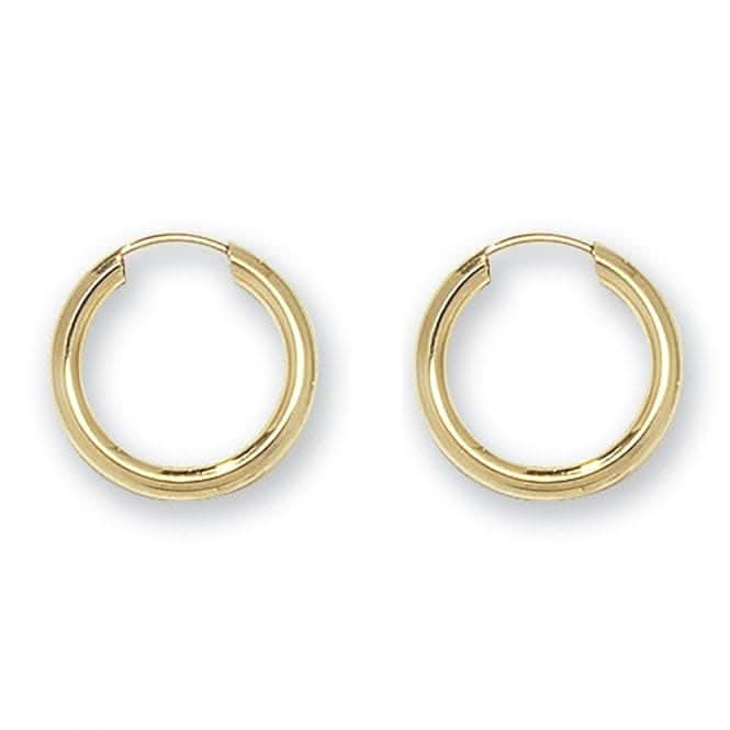 9ct Yellow Gold 10mm Sleepers ES120Acotis Gold JewelleryES120