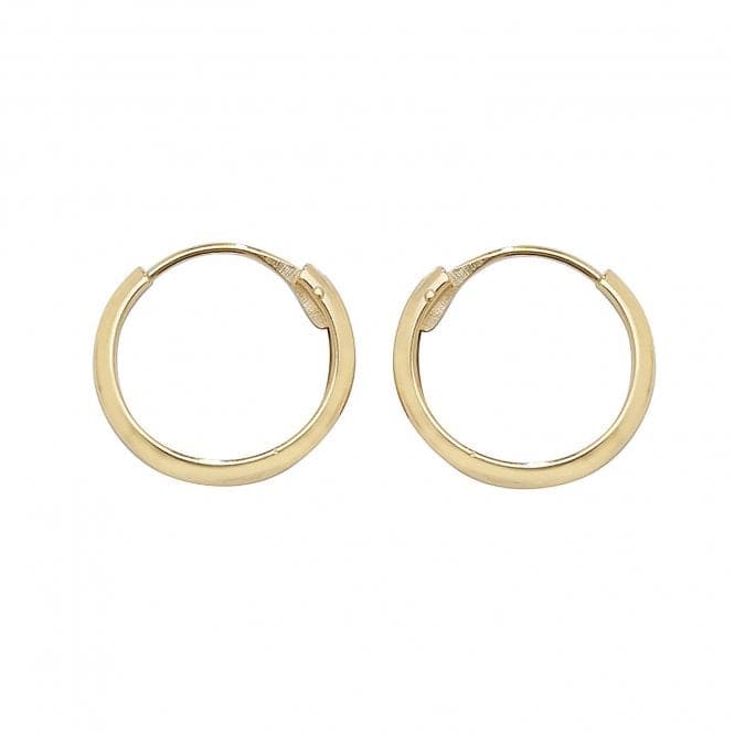 9ct Yellow Gold 10mm Sleepers ES151Acotis Gold JewelleryES151