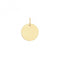 9ct Yellow Gold 11mm Round Plain Small Pendant PN1233Acotis Gold JewelleryPN1233
