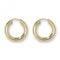 9ct Yellow Gold 12mm Sleepers ES130Acotis Gold JewelleryES130