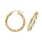 9ct Yellow Gold 15mm Hoop Earrings ER349Acotis Gold JewelleryER349