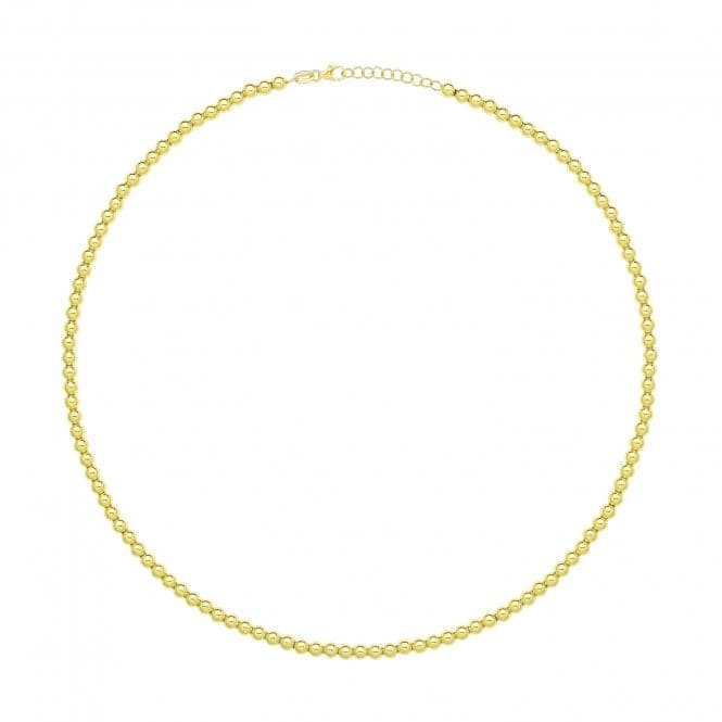 9ct Yellow Gold 17" Beaded Necklet NK432Acotis Gold JewelleryNK432