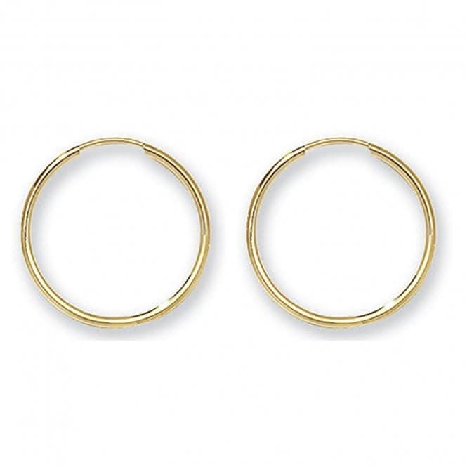 9ct Yellow Gold 18mm Sleepers ES112Acotis Gold JewelleryES112