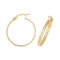 9ct Yellow Gold 20mm Dc Hoop Earrings ER653Acotis Gold JewelleryER653