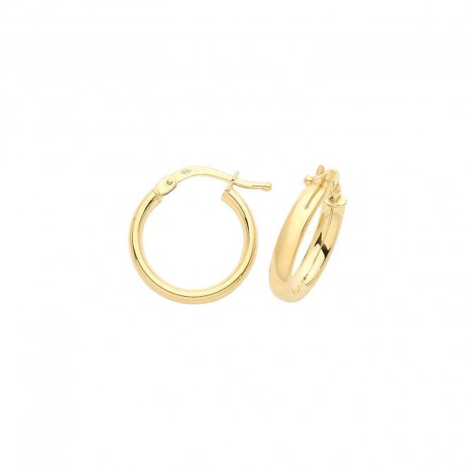 9ct Yellow Gold 20mm Hoop Earrings ER890Acotis Gold JewelleryER890 - 12