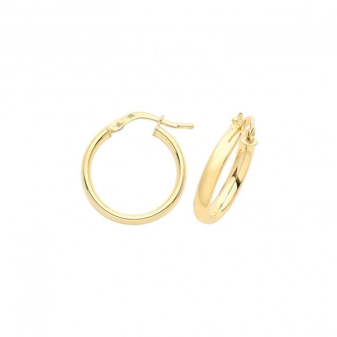 9ct Yellow Gold 20mm Hoop Earrings ER890Acotis Gold JewelleryER890 - 15