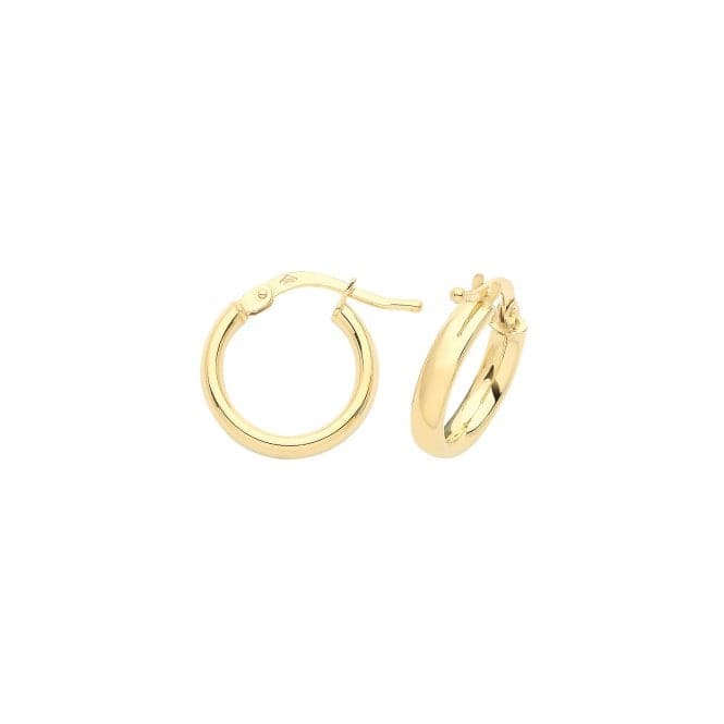 9ct Yellow Gold 20mm Hoop Earrings ER890Acotis Gold JewelleryER890 - 10