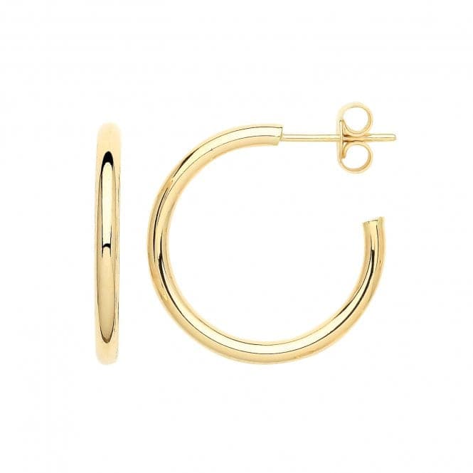 9ct Yellow Gold 20mm Hoops With Post ER1191Acotis Gold JewelleryER1191 - 20