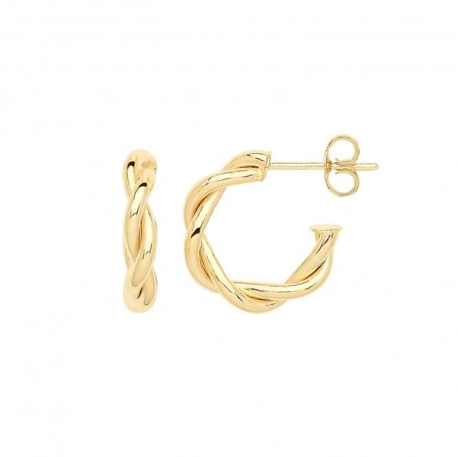 9ct Yellow Gold 20mm Twisted Hoops With Post ER1193Acotis Gold JewelleryER1193 - 10