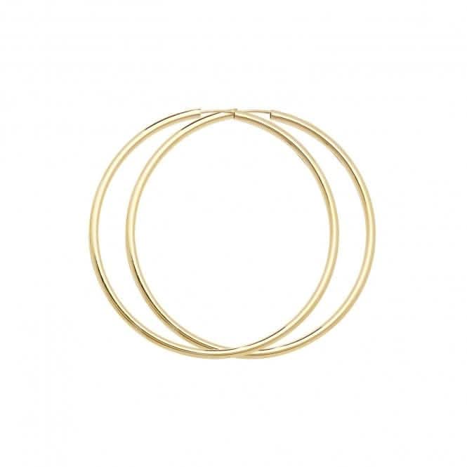 9ct Yellow Gold 22mm Sleepers ES122Acotis Gold JewelleryES122