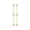 9ct Yellow Gold 3 Zirconia Circles Drop Earrings ER1159Acotis Gold JewelleryER1159