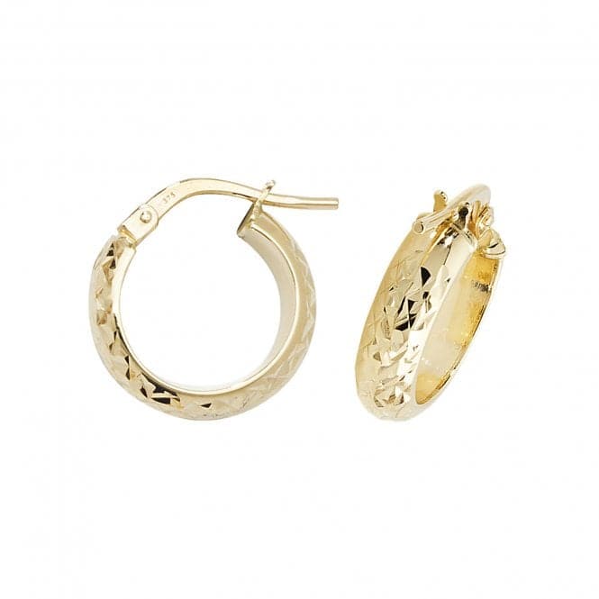 9ct Yellow Gold 30mm Dc Hoop Earrings ER1044Acotis Gold JewelleryER1044 - 10