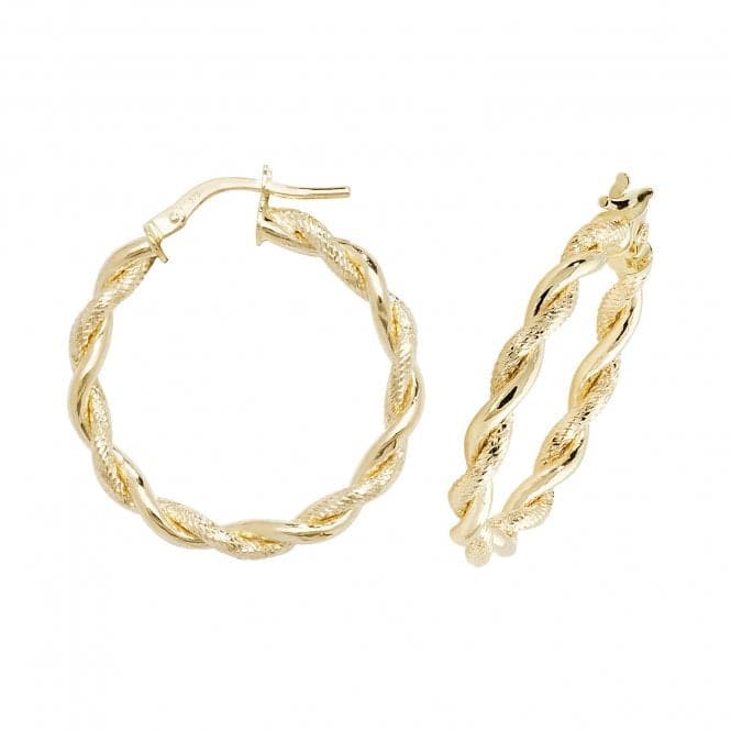 9ct Yellow Gold 30mm Dc Hoop Earrings ER1045Acotis Gold JewelleryER1045 - 20