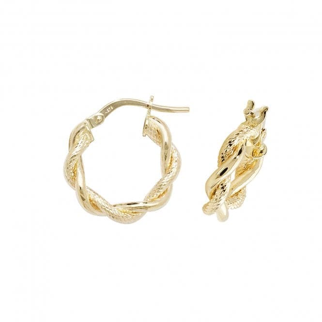 9ct Yellow Gold 30mm Dc Hoop Earrings ER1045Acotis Gold JewelleryER1045 - 08