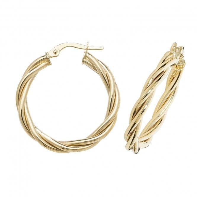 9ct Yellow Gold 30mm Hoop Earrings ER1006Acotis Gold JewelleryER1006 - 20