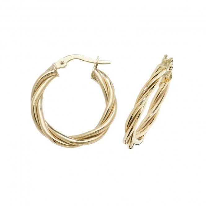 9ct Yellow Gold 30mm Hoop Earrings ER1006Acotis Gold JewelleryER1006 - 10
