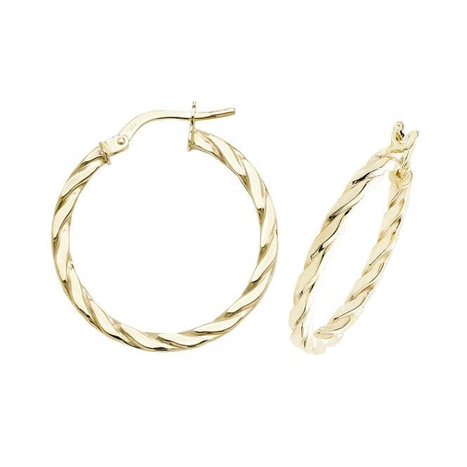 9ct Yellow Gold 30mm Hoop Earrings ER1041Acotis Gold JewelleryER1041 - 20