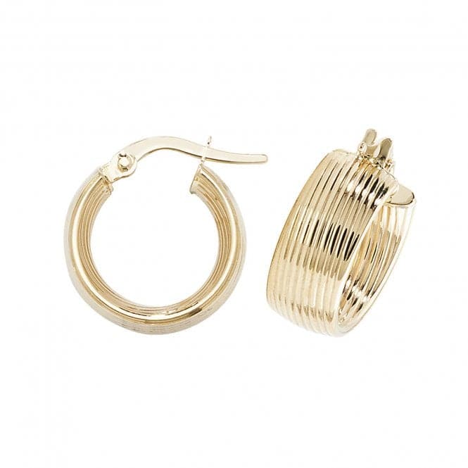 9ct Yellow Gold 30mm Hoop Earrings ER1053Acotis Gold JewelleryER1057 - 10