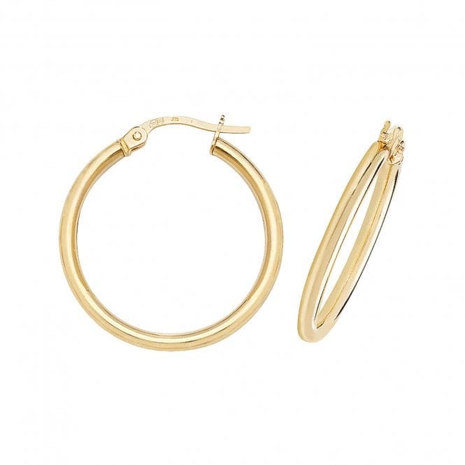 9ct Yellow Gold 30mm Hoop Earrings ER500Acotis Gold JewelleryER500 - 20