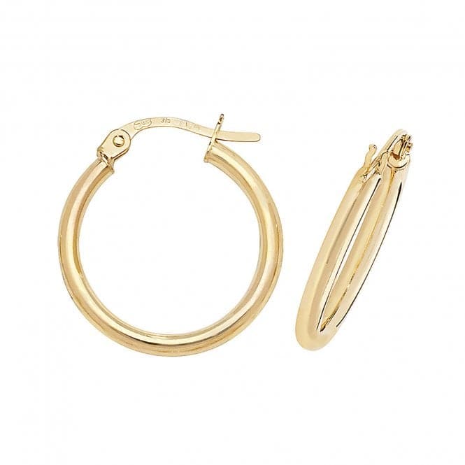 9ct Yellow Gold 30mm Hoop Earrings ER500Acotis Gold JewelleryER500 - 15