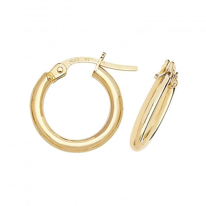 9ct Yellow Gold 30mm Hoop Earrings ER500Acotis Gold JewelleryER500 - 10