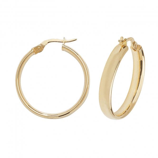 9ct Yellow Gold 30mm Hoop Earrings ER974Acotis Gold JewelleryER974 - 20