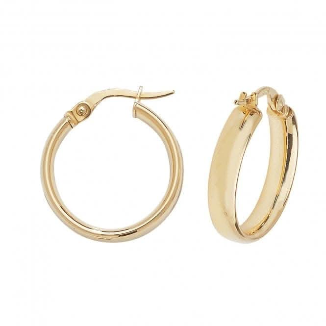 9ct Yellow Gold 30mm Hoop Earrings ER974Acotis Gold JewelleryER974 - 15
