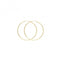 9ct Yellow Gold 35mm Sleepers ES116Acotis Gold JewelleryES116