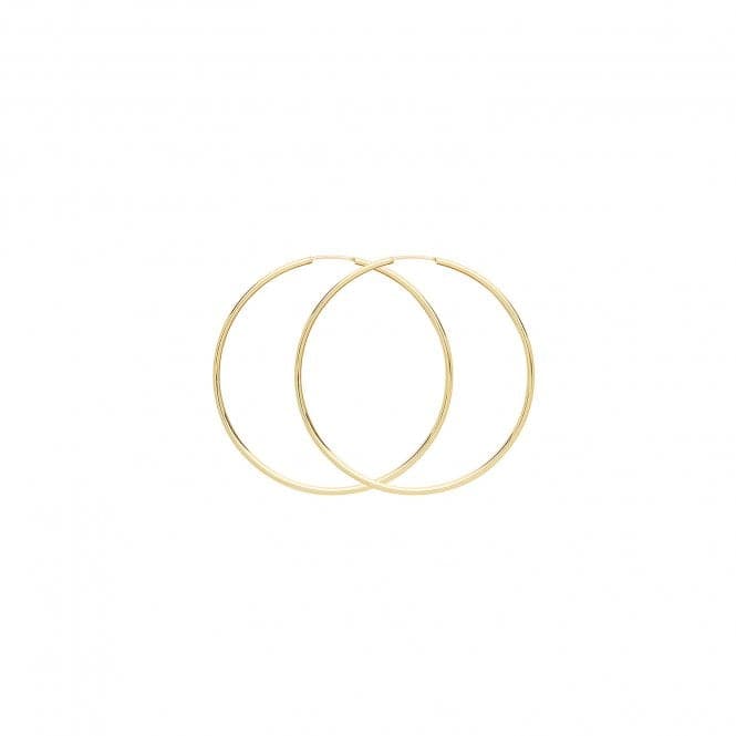 9ct Yellow Gold 35mm Sleepers ES116Acotis Gold JewelleryES116