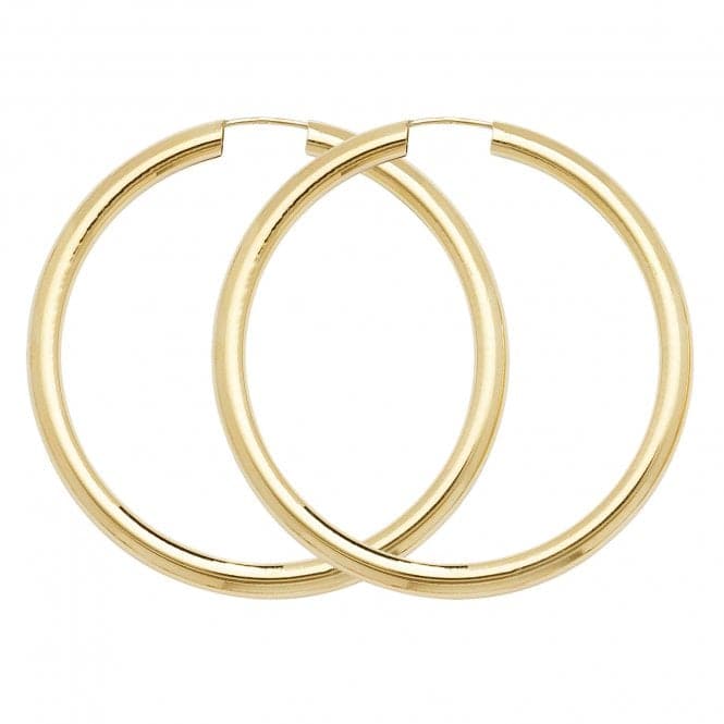 9ct Yellow Gold 35mm Sleepers ES134Acotis Gold JewelleryES134