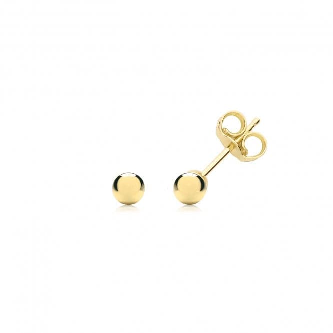 9ct Yellow Gold 3mm Ball Stud Earrings ES201Acotis Gold JewelleryES201