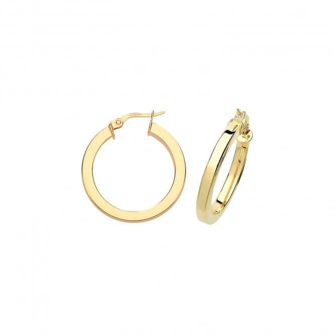 9ct Yellow Gold 40mm Sq Tube Hoops ER775Acotis Gold JewelleryER775 - 15
